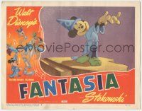 9h065 FANTASIA LC #3 R46 Disney musical cartoon classic, great image of Mickey Mouse conducting!