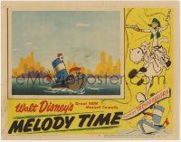 9h070 MELODY TIME LC #3 '48 Disney, great cartoon art of tugboat Little Toot by Manhattan skyline!