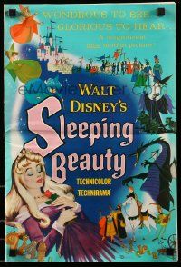 9h061 SLEEPING BEAUTY pressbook '59 Walt Disney cartoon fairy tale fantasy classic, rare!