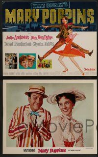 9h079 MARY POPPINS 9 LCs '64 Julie Andrews, Dick Van Dyke, Disney musical classic, great scenes!