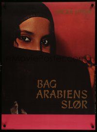 9j194 BAG ARABIENS SLOR Danish '60s great image of veiled woman with red nails and sexy eyes!