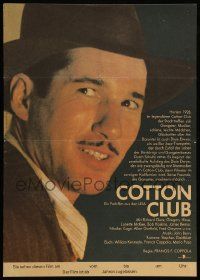 9j055 COTTON CLUB East German 11x16 '86 Francis Ford Coppola, different image of Gere!