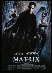 9j042 MATRIX German '99 Keanu Reeves, Carrie-Anne Moss, Fishburne, lightning style!