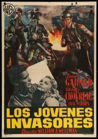 9j079 DARBY'S RANGERS Spanish '60 James Garner & Jack Warden in World War II, Averardo Ciriello!
