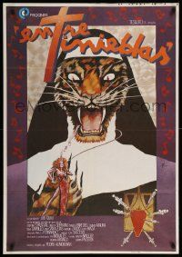 9j080 DARK HABITS Spanish '83 Pedro Almodovar's Entre Tinieblas, wild tiger nun art by Zulueta!