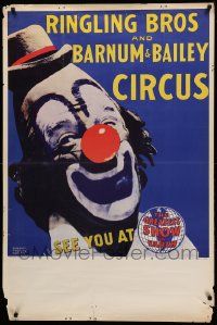 9k032 RINGLING BROS & BARNUM & BAILEY CIRCUS 30x45 circus poster '50s Maxwell Frederic Coplan!