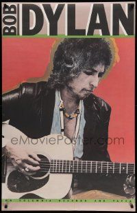 9k385 BOB DYLAN 28x44 music poster '80 cool portrait image of singer songwriter & actor!