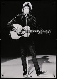 9k832 BOB DYLAN 24x34 English commercial poster '78 cool image of Dylan on playing guitar on stage