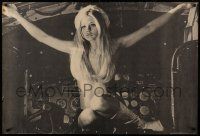 9k839 CANDY 29x43 commercial poster '68 sexiest mostly naked Ewa Aulin in airplane cockpit!