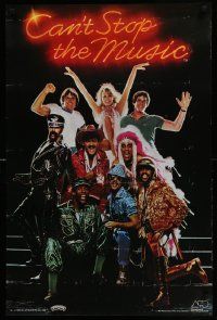 9k840 CAN'T STOP THE MUSIC 23x35 commercial poster '80 Village People, Guttenberg, Perrine, Jenner