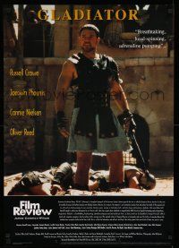 9k878 GLADIATOR 24x34 English commercial poster '01 Crowe as Maximus, are you not entertained?