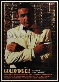 9k881 GOLDFINGER 25x35 English commercial poster '97 great image of Sean Connery as James Bond 007