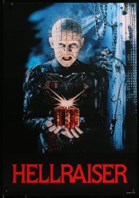 9k888 HELLRAISER 26x38 Italian commercial poster '87 Clive Barker horror, Pinhead!