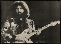 9k895 JERRY GARCIA 28x38 commercial poster '70s the great musician playing guitar on stage!