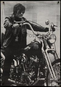 9k944 PETER FONDA 30x42 commercial poster '66 great image of him on chopper motorcycle!