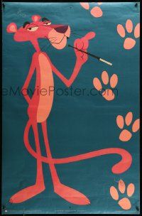 9k946 PINK PANTHER 25x38 English commercial poster '64 cool art of the character smoking!