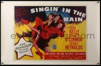9k962 SINGIN' IN THE RAIN 22x34 commercial poster '83 art of Gene Kelly, O'Connor & Debbie Reynolds!