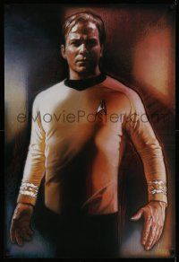 9k973 STAR TREK CREW 27x40 commercial poster '91 Drew Struzan art of William Shatner as Capt. Kirk