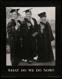 9k981 THREE STOOGES 22x28 commercial poster '91 wacky image, what do we do now?