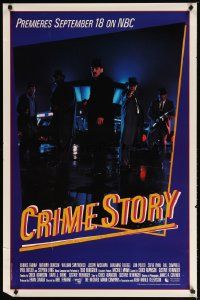 9k257 CRIME STORY TV poster '86 crime mystery TV series, Michael Mann produced!