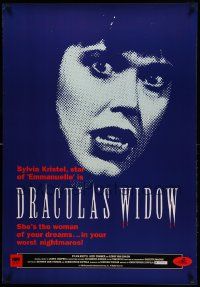 9k730 DRACULA'S WIDOW 27x39 video poster '89 Christopher Coppola directed, sexy Sylvia Kristel!