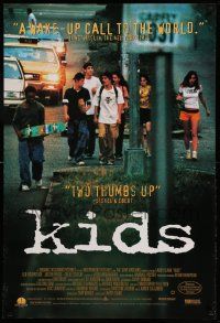 9k752 KIDS 27x40 video poster '95 written by Harmony Korine, Chloe Sevigny, Dawson, teen AIDS!