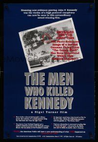 9k761 MEN WHO KILLED KENNEDY 20x30 video poster R92 image of the President and the Grassy Knoll!