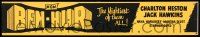 9k181 BEN-HUR paper banner '60 Charlton Heston, William Wyler classic religious epic!