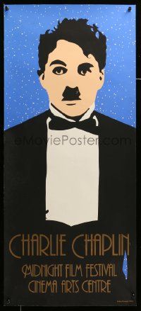 9k234 CHARLIE CHAPLIN MIDNIGHT FILM FESTIVAL 17x38 film festival poster '84 Francis art of Chaplin