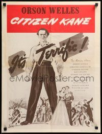 9k512 CITIZEN KANE 19x25 special R60s some called Orson Welles a hero, others called him a heel!
