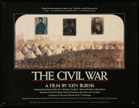9k255 CIVIL WAR tv poster '90 Ken Burns, Waterston, Robards, Freeman, Jeremy Irons!