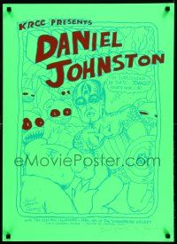 9k341 DANIEL JOHNSTON signed #59/150 23x31 art print '07 by the artist & Jermaine Rogers!