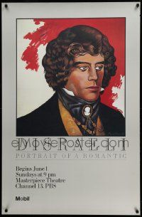 9k258 DISRAELI PORTRAIT OF A ROMANTIC tv poster '80 artwork of the Prime Minister by Paul Davis!