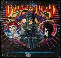 9k388 DYLAN & THE DEAD 22x23 music poster '89 Bob and The Grateful Dead collaboration, Griffin art