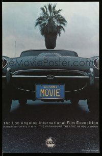 9k236 FILMEX '74 18x28 film festival poster '74 Los Angeles Film Festival, Jaguar XK-E close up!