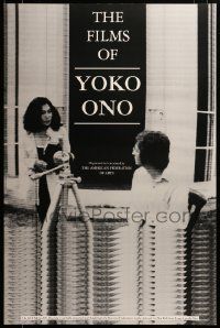 9k239 FILMS OF YOKO ONO 24x36 film festival poster '91 great image of her and John Lennon!