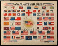 9k151 FLAGS OF AMERICAN LIBERTY 16x20 special '40 evolution of the U.S. flag from 1000 A.D. on!