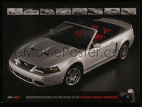 9k432 FORD 17x23 advertising poster '03 incredible SVT Mustang Cobra convertible image!