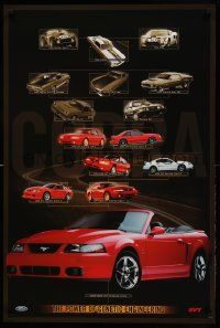 9k439 FORD 24x36 advertising poster '04 many Mustang models, SVT Mustang Cobra!