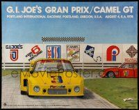 9k558 G.I. JOE'S GRAN PRIX 22x28 special '78 cool art of race car by Scott McIntire!