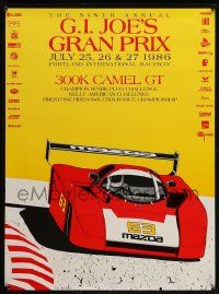 9k560 G.I. JOE'S GRAN PRIX 18x24 special '86 cool art of race car by Scott McIntire!