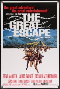 9k702 GREAT ESCAPE 27x40 REPRO poster '80s Steve McQueen, Charles Bronson, Sturges classic!