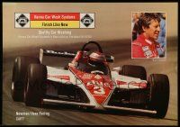 9k446 HANNA CAR WAR SYSTEMS 17x24 advertising poster '90s forumla one race car, Newman/Haas!