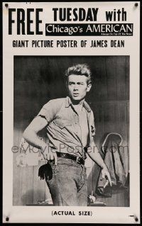 9k573 JAMES DEAN 26x42 special '60s iconic image of the misunderstood superstar!