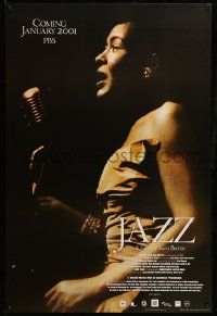 9k263 JAZZ heavy stock tv poster '01 great image of Billie Holiday on stage performing!