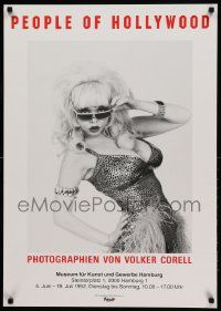 9k327 PEOPLE OF HOLLYWOOD 24x33 German museum/art exhibition '92 self-made celebrity Angelyne!