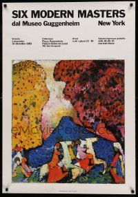 9k331 SIX MODERN MASTERS 27x39 museum/art exhibition '85 Montagna Azzurra by Vasily Kandinsky!