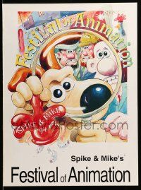 9k250 SPIKE & MIKE'S FESTIVAL OF ANIMATION 18x24 film festival poster '94 Wallace and Gromit