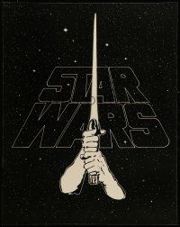 9k642 STAR WARS 22x28 special '77 George Lucas' sci-fi classic, art of hands & lightsaber bootleg!