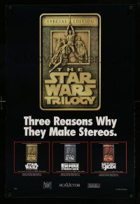 9k412 STAR WARS TRILOGY 24x36 music poster '97 Lucas, Empire Strikes Back, Return of the Jedi!
